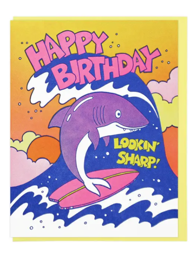Lookin Sharp Birthday Shark Card