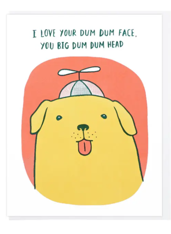 Dum Dum Head Dog Card
