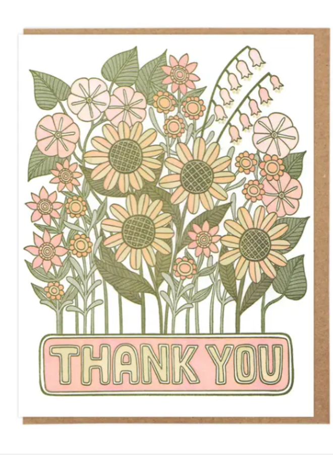 Thank You Flowers Card