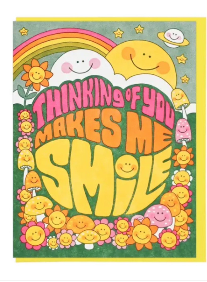 Thinking Of You Makes Me Smile Card