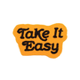 Take It Easy Chain Stitched Patch - Goldenrod