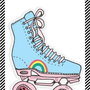 Big Puffy Roller Skate Sticker