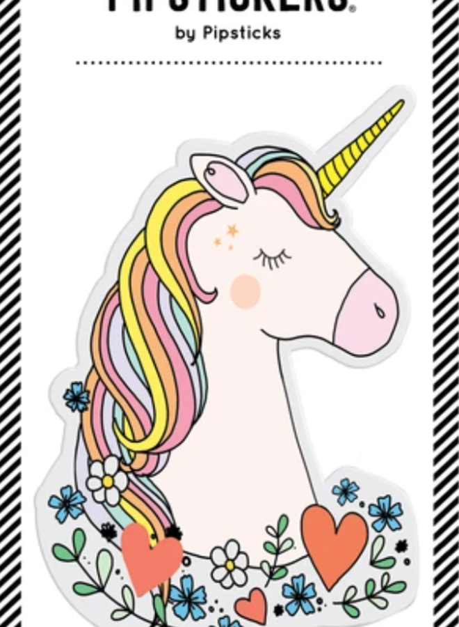 Big Puffy Unicorn Sticker
