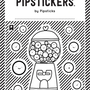 Color-in Bubble Gum Machine Sticker