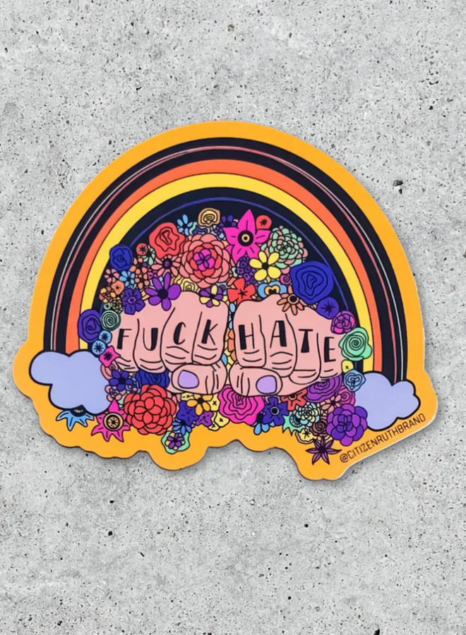 Fuck Hate Sticker