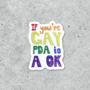 PDA is OK Sticker