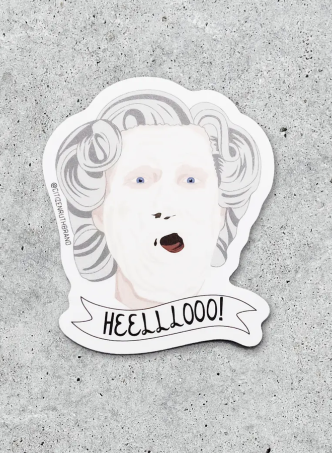 Mrs. Doubtfire Helllooo Sticker