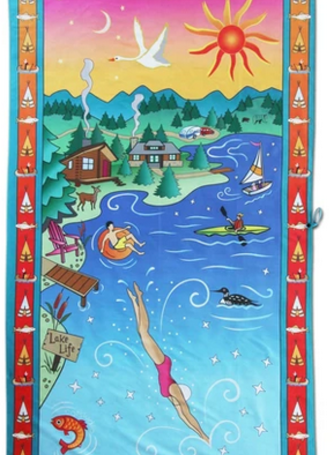 Lake Life Beach And Travel Towel