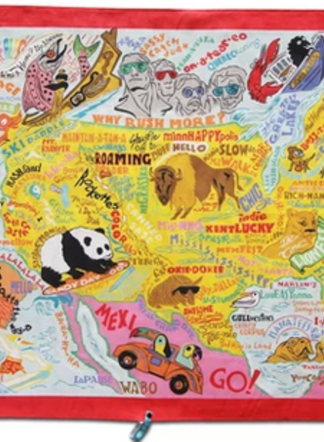 America Beach And Travel Towel