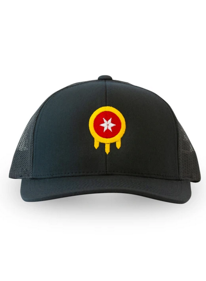 Tulsa Shield Snapback Hat - Black