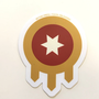 Tulsa Flag Shield Sticker