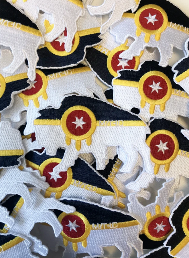 Bison Tulsa Flag Patch