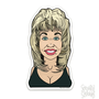 Dolly Parton Caricature Sticker