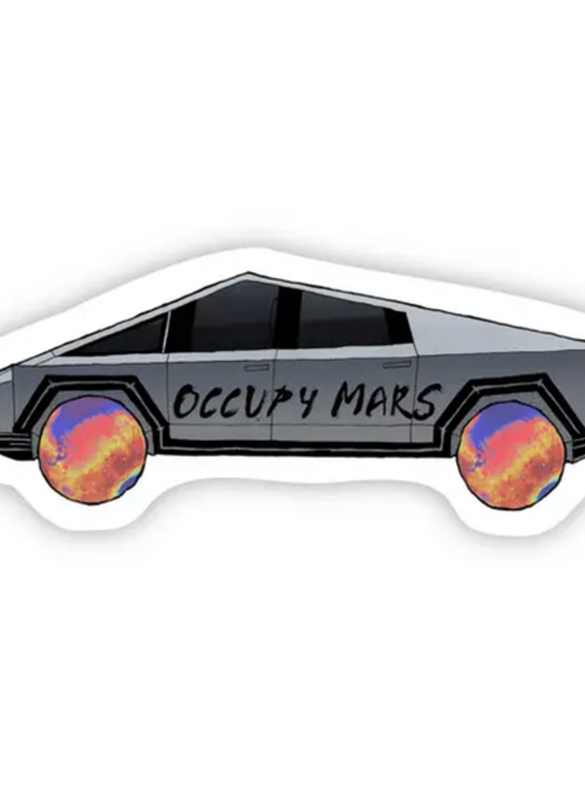 Occupy Mars Sticker