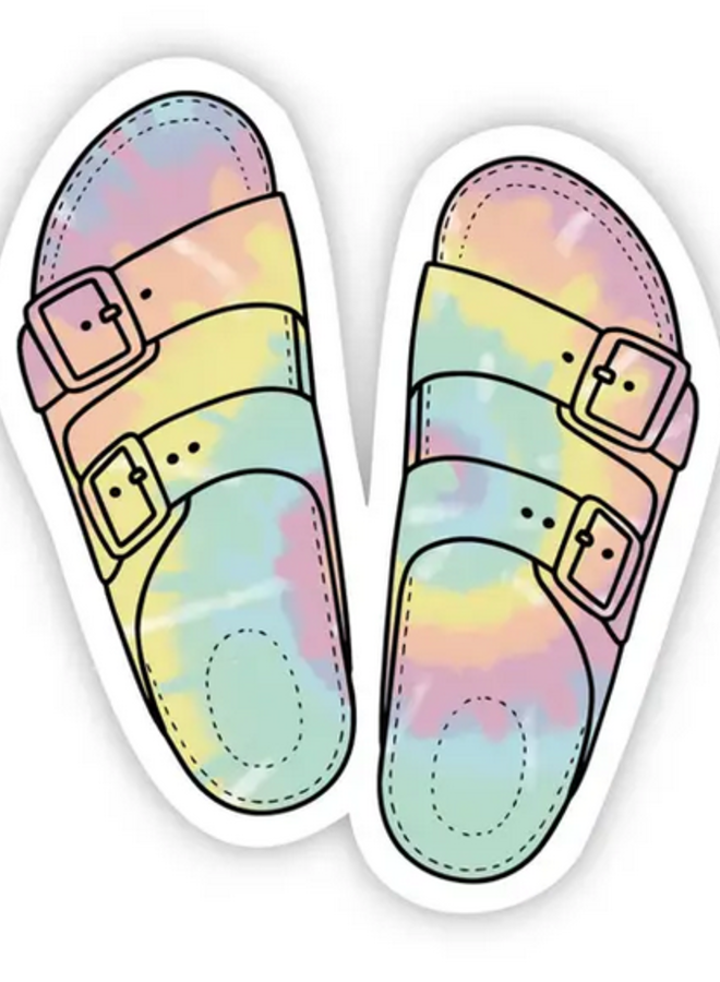 Tie Dye Sandals Sticker