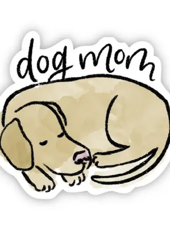 Dog Mom - Yellow Lab Sticker