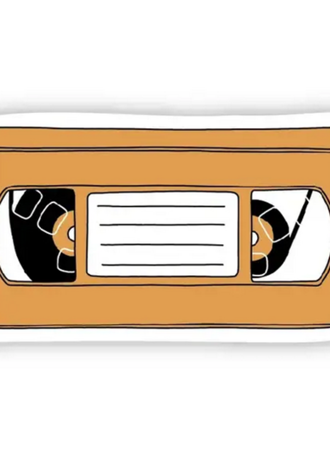 Orange VHS Sticker