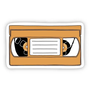 Orange VHS Sticker