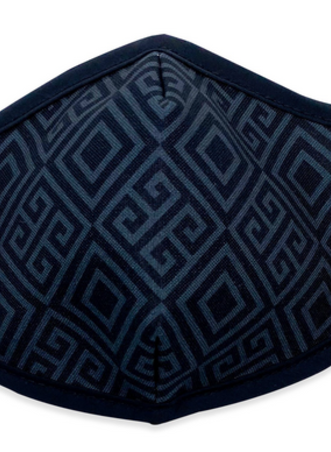 Black Pattern Child Face Mask