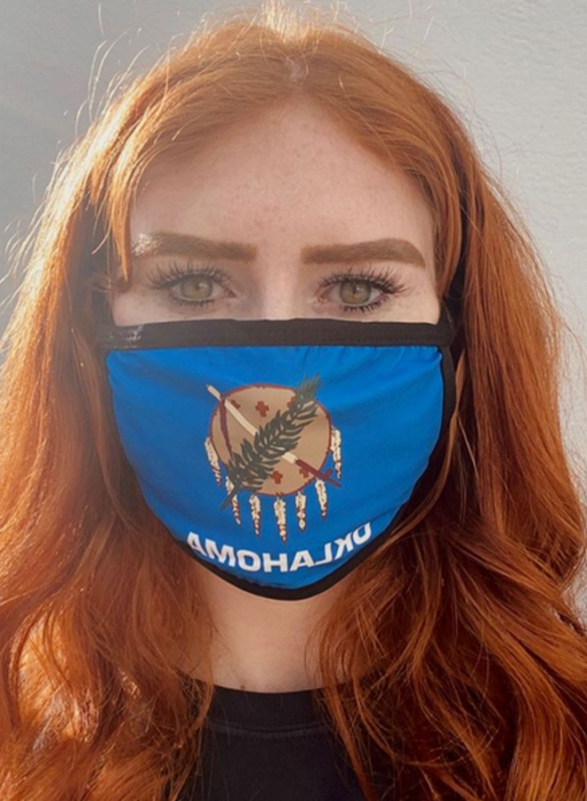 Oklahoma Flag Face Mask