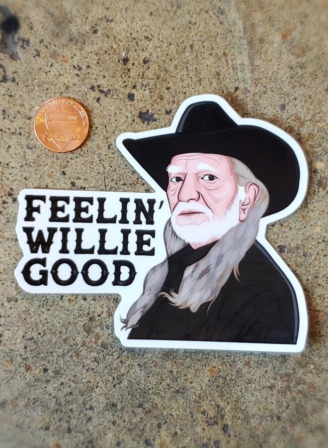 Feelin Willie Good Sticker