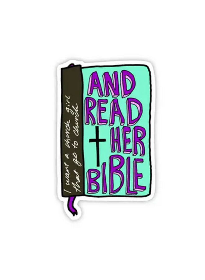 I Want A Church Girl Sticker
