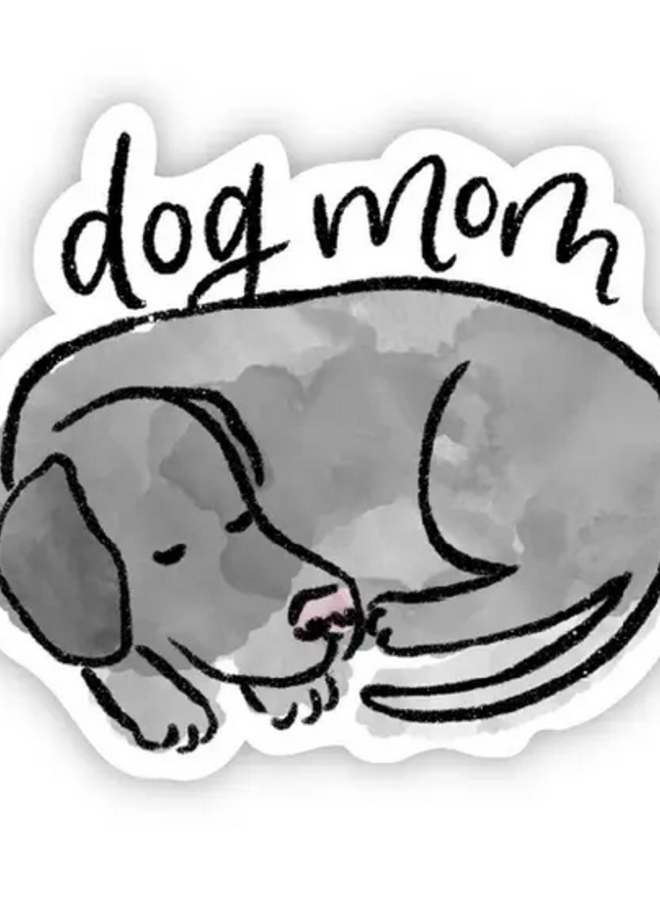 Dog Mom Sticker - Grey