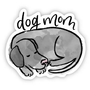 Dog Mom Sticker - Grey