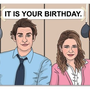 Jim And Pam Birthday Card