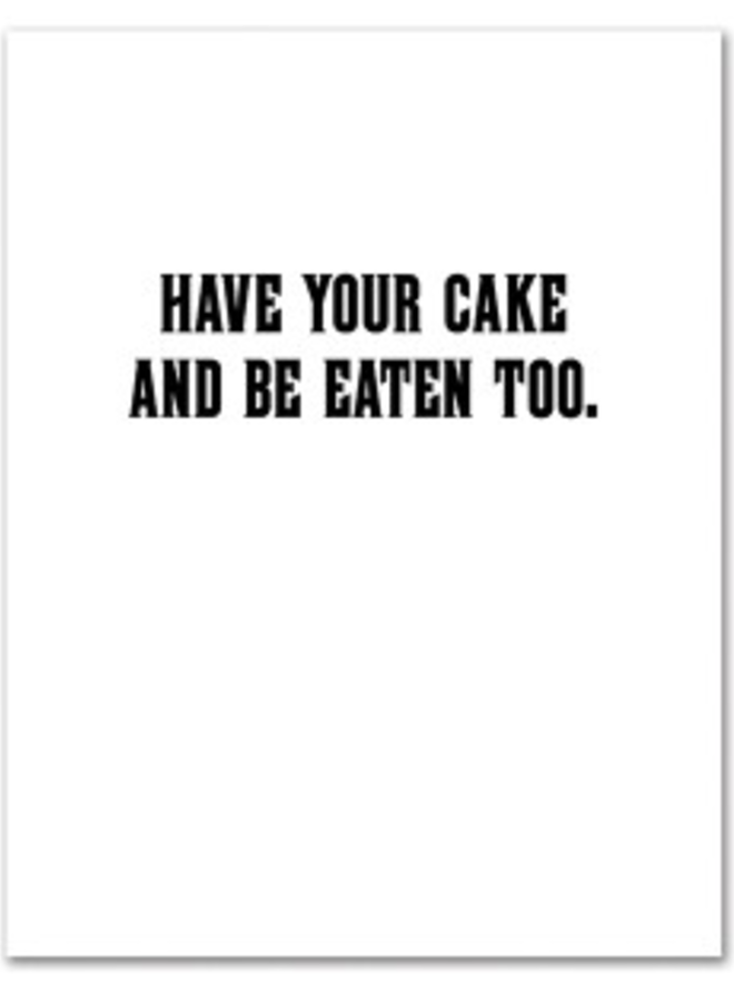 Tiger King Have Your Cake Card