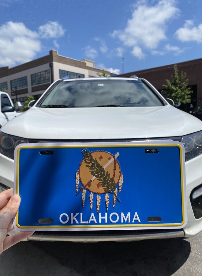 Olahoma Flag License Plate