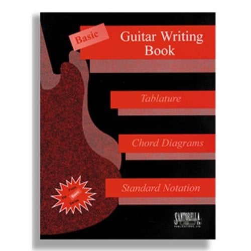 Basic Guitar Writing Book for Tablature, Chord Diagrams and Standard Notation