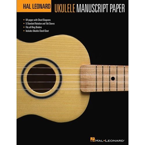 Hal Leonard Hal Leonard Ukulele Manuscript Paper