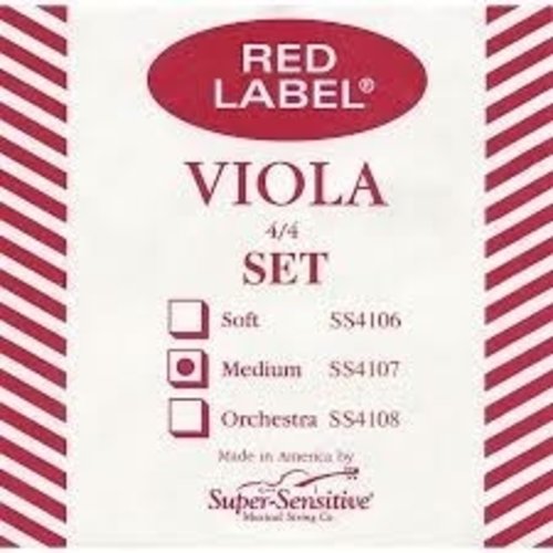 Super Sensitive Red Label Viola Set 4/4 MD Super Sensitive Red Label Viola Set 4/4 MD
