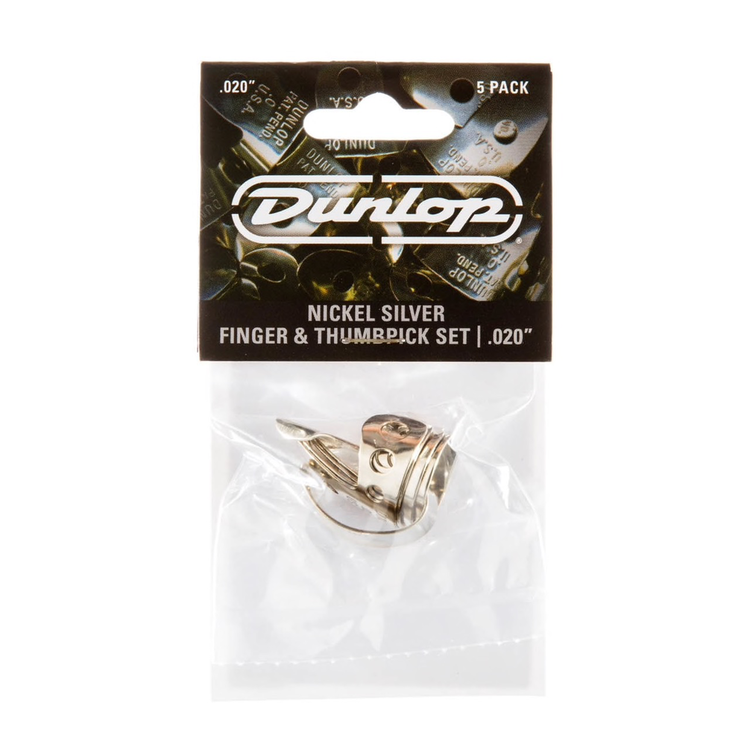 Dunlop Dunlop Nickel Silver Finger & Thumbpicks, .020” Player's Pack