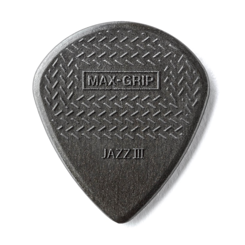 Dunlop Dunlop Carbon Fiber Max-Grip Jazz III Black Guitar Picks 6-Pack Dunlop Dunlop Carbon Fiber Max-Grip Jazz III Black Guitar Picks 6-Pack