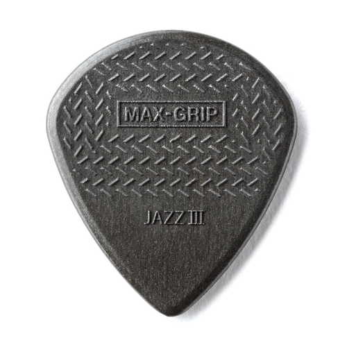 Dunlop Dunlop Carbon Fiber Max-Grip Jazz III Black Guitar Picks 6-Pack