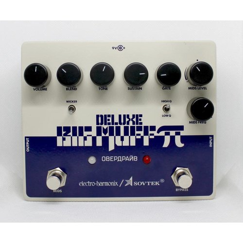 Electro-Harmonix Electro-Harmonix Sovtek Deluxe Big Muff - Distortion/Sustainer Battery Inc, 9.6DC-200 PSU optional Electro-Harmonix Electro-Harmonix Sovtek Deluxe Big Muff - Distortion/Sustainer Battery Inc, 9.6DC-200 PSU optional