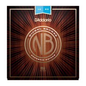 D'Addario 12-53 Light, Nickel Bronze Acoustic Guitar Strings