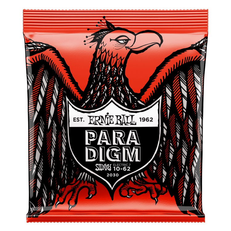 Ernie Ball Ernie Ball Skinny Top Heavy Bottom Slinky Paradigm 7-String Electric Guitar Strings - 10-62 Gauge