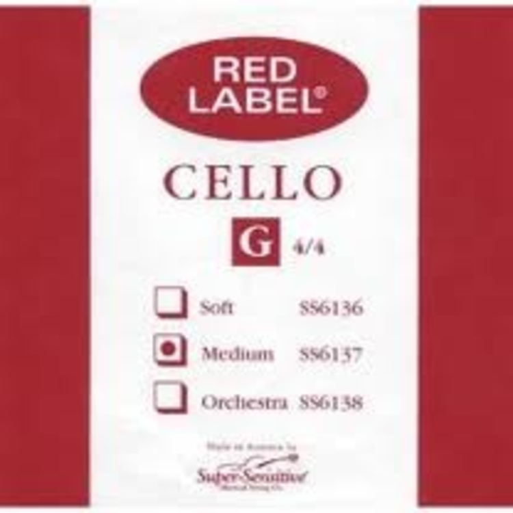 Red Label Cello G String 4/4 MD