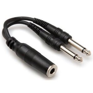 Hosa Hosa - Y Cable, 1/4 in TSF to Dual 1/4 in TS
