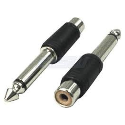 Hosa Hosa - Adapters, RCA to 1/4 in TS, 2 pc