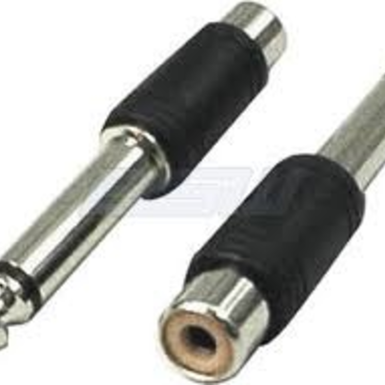 Hosa Hosa - Adapters, RCA to 1/4 in TS, 2 pc