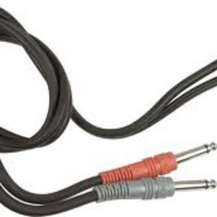 Hosa Hosa - Stereo Interconnect, Dual 1/4 in TS to Dual RCA, 1 m