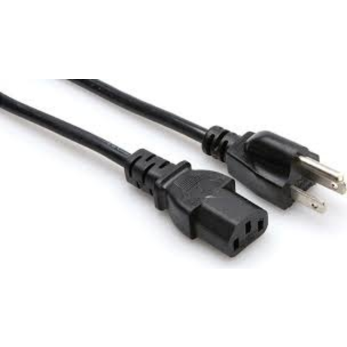 Hosa Hosa - Power Cord, IEC C13 to NEMA 5-15P, 3 ft