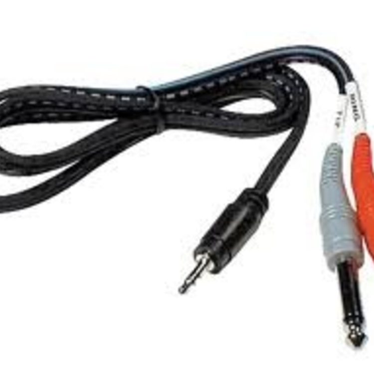 Hosa Hosa - Stereo Breakout, 3.5 mm TRS to Dual 1/4 in TS, 10 ft