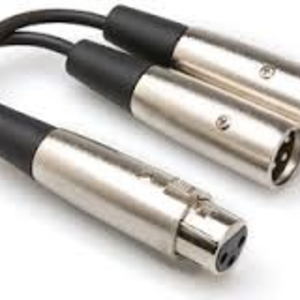 Hosa Hosa - Y Cable, XLR3F to Dual XLR3M, 6 in