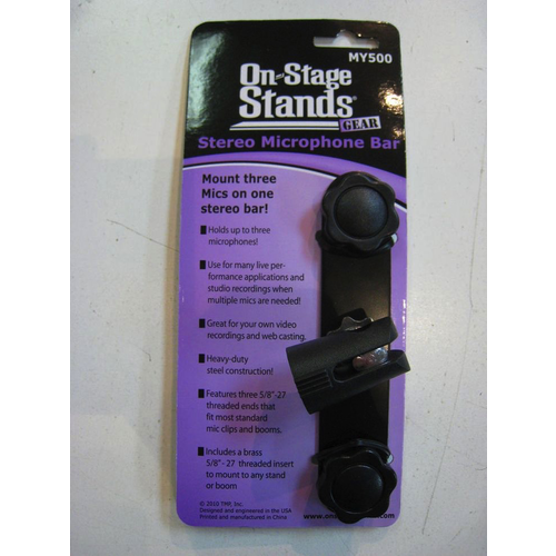 On-Stage On-Stage MY500 Stereo Mic Bar On-Stage On-Stage MY500 Stereo Mic Bar