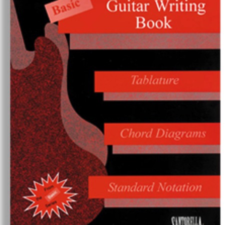 Basic Guitar Writing Book for Tablature, Chord Diagrams and Standard Notation
